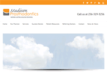 Tablet Screenshot of madisonprosthodontist.com